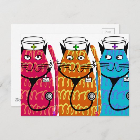 Carte Postale Infirmière (Devant / Derrière)