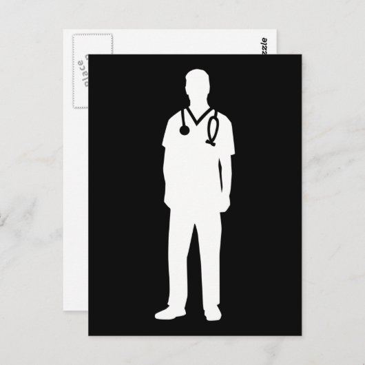 Carte Postale infirmière (Devant / Derrière)