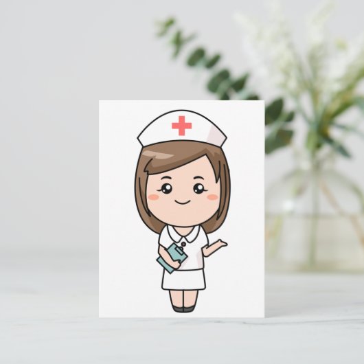 Carte Postale Infirmière (Debout devant)