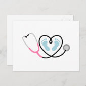 Carte Postale Infirmière (Devant / Derrière)