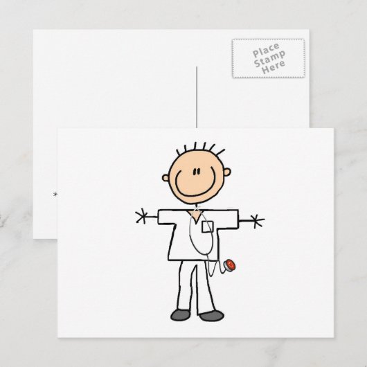 Carte Postale Infirmière (Devant / Derrière)