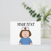 Carte Postale Infirmière (Debout devant)