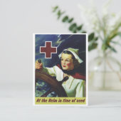 Carte Postale Infirmière à la barre (Debout devant)