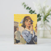 Carte Postale Infirmière à la recherche (Debout devant)