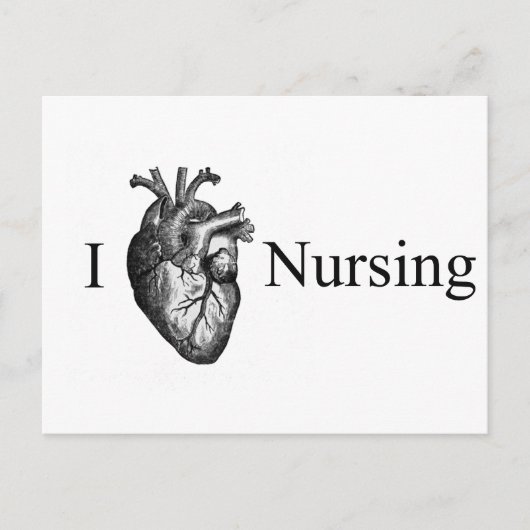 Carte Postale Infirmière cardiaque (Devant)