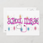 Carte Postale INFIRMIÈRE DE L'ÉCOLE Cadeaux uniques Articles (Devant / Derrière)