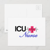 Carte Postale Infirmière de l'ICU (Devant / Derrière)