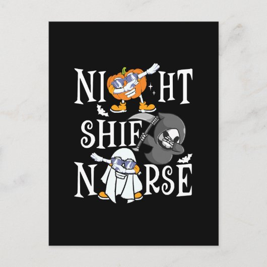 Carte Postale Infirmière de nuit (Devant)