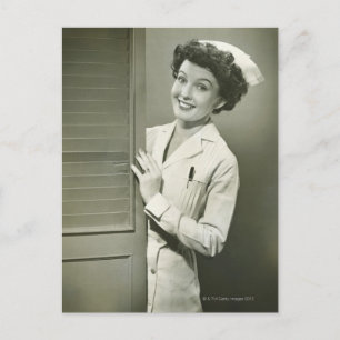 Carte Postale Infirmière de Peeping