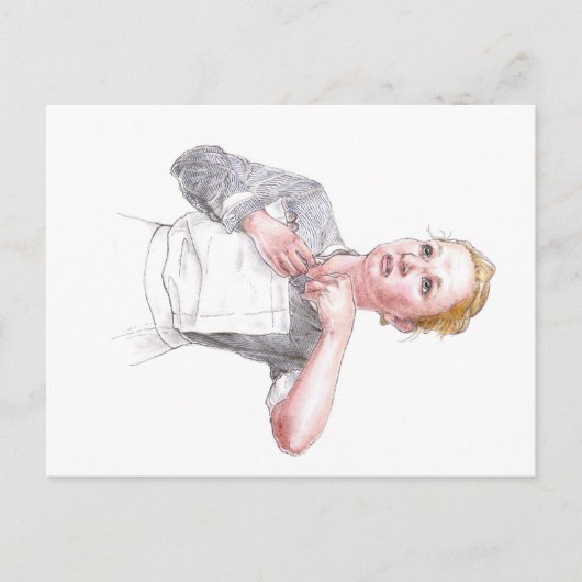 Carte Postale Infirmière d'hôpital de Middlesex s'habillant pour (Devant)