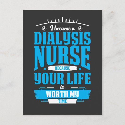 Carte Postale Infirmière dialyse Héros Rein Néphrologie Infirmiè (Devant)