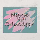 Carte Postale Infirmière éducatrice Conception abstraite (Devant)