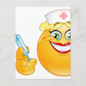 Carte Postale infirmière émoji (Devant)