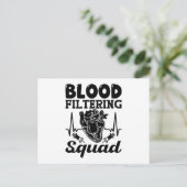 Carte Postale Infirmière en néphrologie et dialyse de l'équipe d (Debout devant)