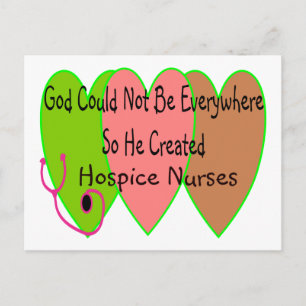 Carte Postale Infirmière Hospice "Dieu ne pouvait être partout"
