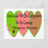 Carte Postale Infirmière Hospice "Dieu ne pouvait être partout" (Devant)