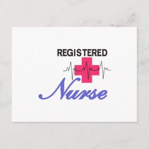 Carte Postale Infirmière inscrite