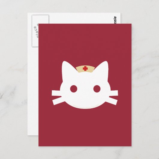 Carte Postale Infirmière Kitty (Devant / Derrière)