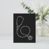 Carte Postale Infirmière médecin Stethoscope Infirmière (Debout devant)