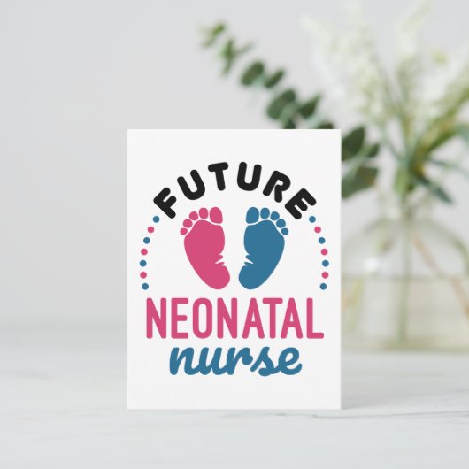 Carte Postale Infirmière néonatale future Préemie NICU Infirmièr (Debout devant)