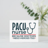 Carte Postale Infirmière PACU Parce Que Les Médecins Ont Aussi B (Debout devant)