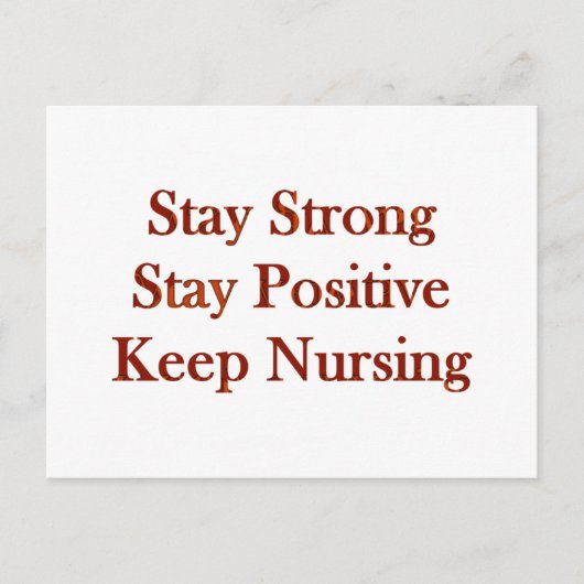 Carte Postale infirmière positive (Devant)