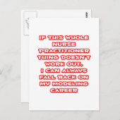 Carte Postale Infirmière Praticien Humour ... Modélisation de la (Devant / Derrière)