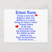 Carte Postale Infirmière scolaire (Devant)