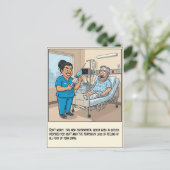 Carte Postale Infirmière sinistre prépare l'injection Prompt rét (Debout devant)