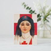 Carte Postale Infirmière vintage (Debout devant)