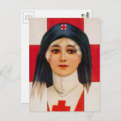 Carte Postale Infirmière vintage (Devant / Derrière)