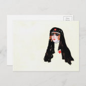 Carte Postale Infirmière vintage (Devant / Derrière)