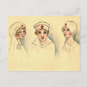 Carte Postale Infirmière Vintage (Devant)