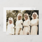 Carte Postale Infirmière vintage (Devant / Derrière)