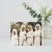 Carte Postale Infirmière vintage (Debout devant)