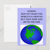 CARTE POSTALE INFIRMIÈRES (Devant / Derrière)