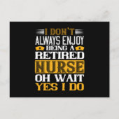 Carte Postale Infirmières Corona - Être une infirmière retraitée (Devant)