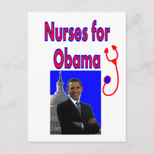 Carte Postale Infirmières pour OBAMA - Le président Obama donne