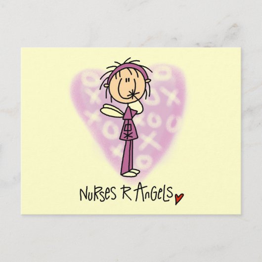 Carte Postale Infirmières R Anges T-shirts et cadeaux (Devant)