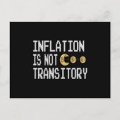 Carte Postale Inflation is not transitory (Devant)