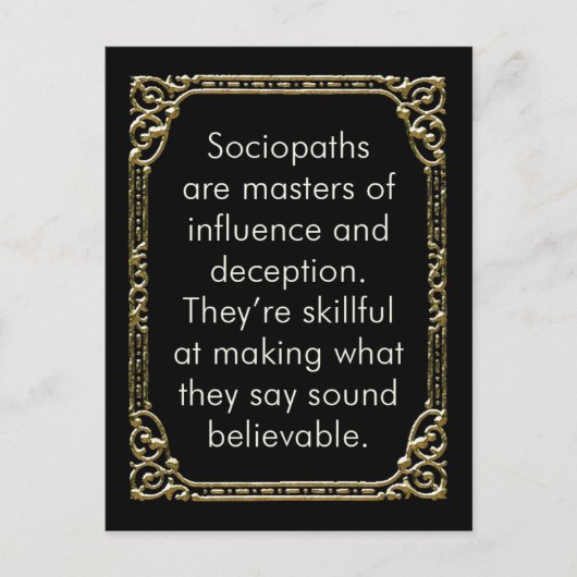 Carte postale Influence Sociopathique, mini art (Devant)