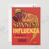 Carte Postale Influenza espagnole (Devant / Derrière)