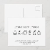 Carte Postale Informations de contact promotionnel de l'agent im (Devant / Derrière)