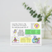 Carte Postale Informations sur le jour intercalaire à envoyer (Debout devant)