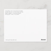 Carte Postale Informations sur le jour intercalaire à envoyer (Dos)