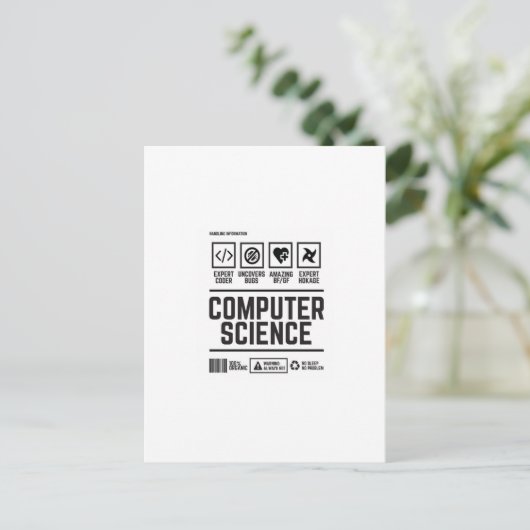 Carte Postale informatique (Debout devant)