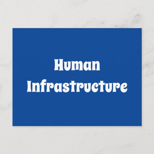 Carte Postale Infrastructure humaine (Devant)