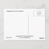 Carte Postale Ingapirca ruines Inca, Equateur (Dos)