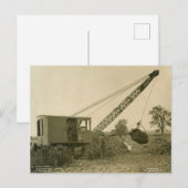 Carte Postale INGÉNIEUR D'EXPLOITATION DE la grue et de la chaus (Devant / Derrière)