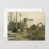 Carte Postale INGÉNIEUR D'EXPLOITATION D'UNE grue et D'UN NAVIRE (Devant / Derrière)